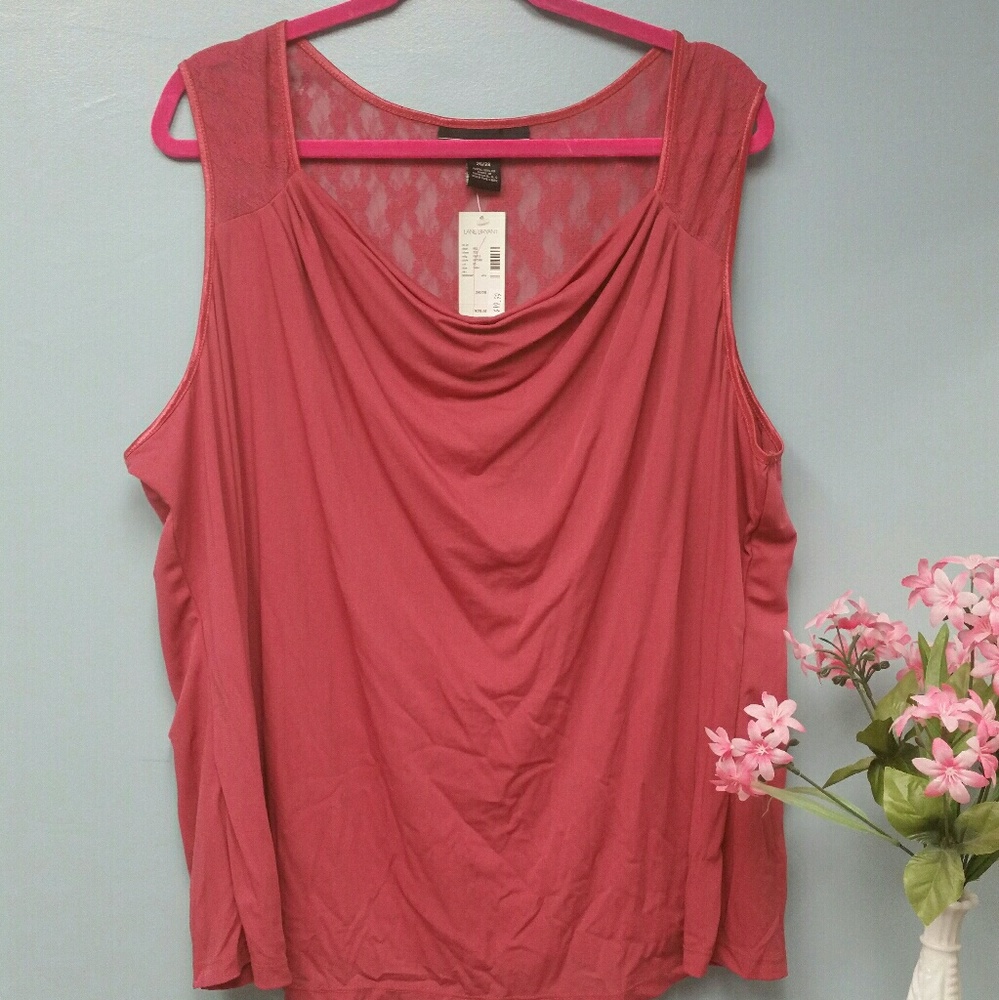NWT Lane Bryant Lace Tank 26/28.